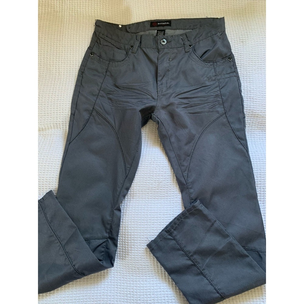 Kayden K Men's Skinny Fit Stretch Jeans Grey 34x32‎ (RN107837)